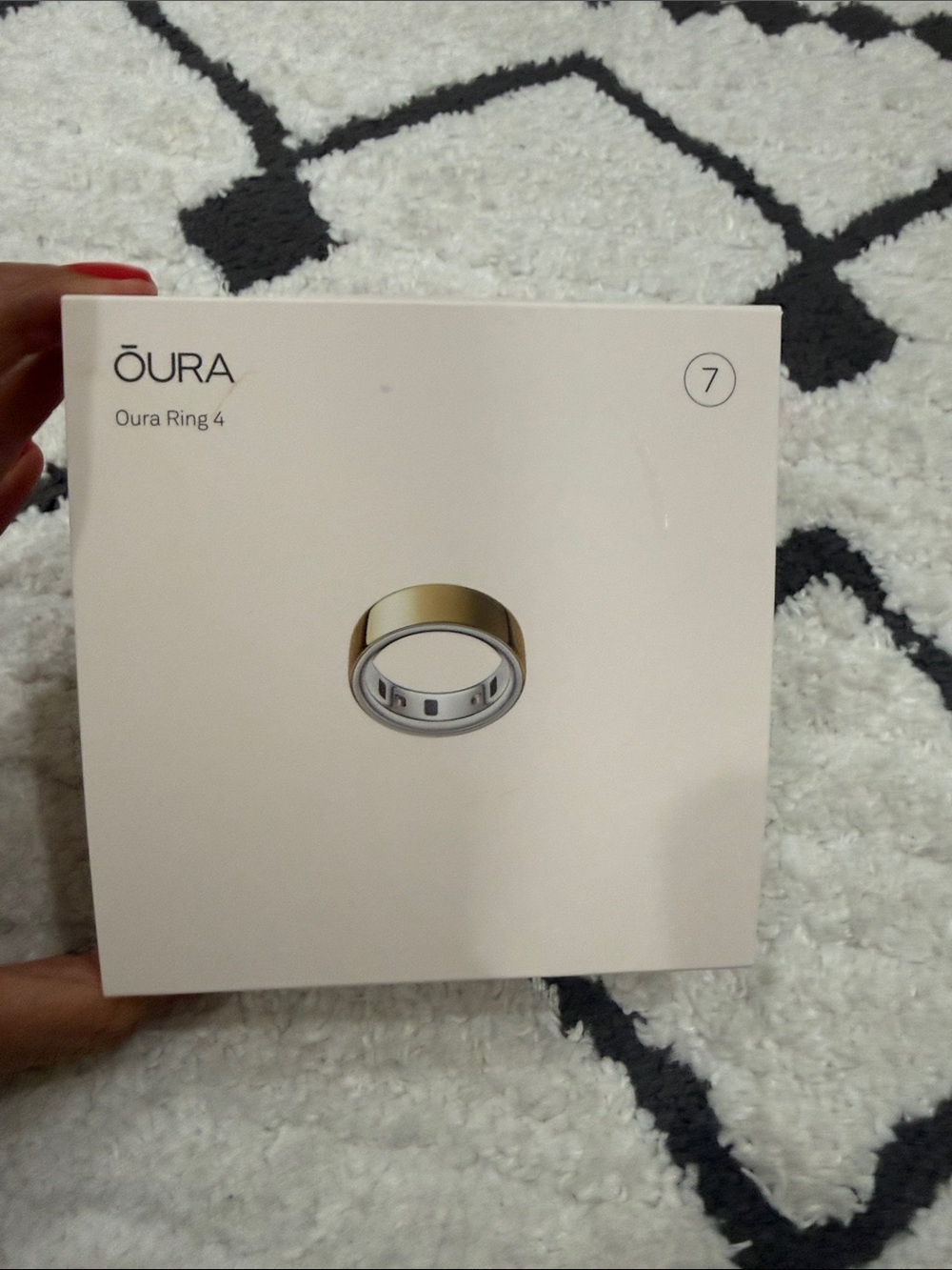 Oura Ring 4 Two-Tone Gold and Silver (Size 7)
